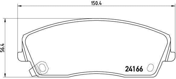 Brake Pad Set, disc brake PRIME LINE P11019