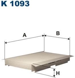 Filter, cabin air K1093