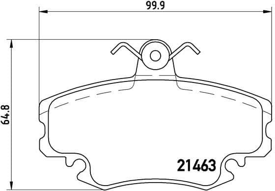 Brake Pad Set, disc brake PRIME LINE P68038