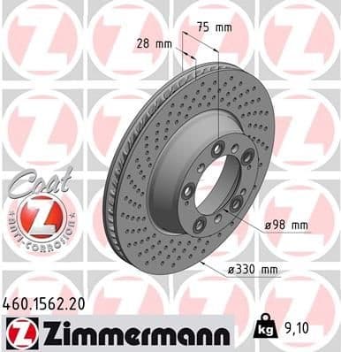Brake Disc COAT Z 460.1562.20