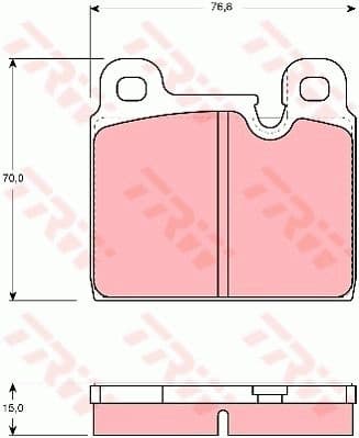 Brake Pad Set, disc brake GDB918