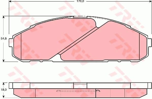 Brake Pad Set, disc brake GDB3394