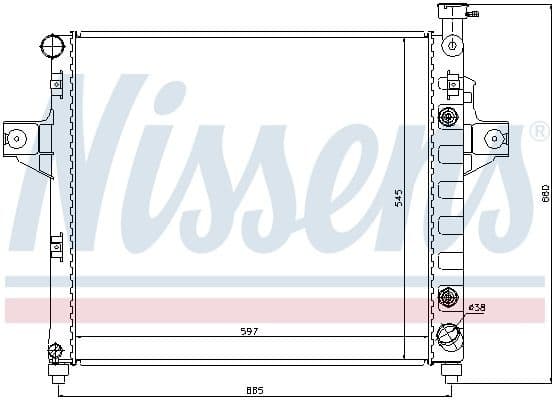 Radiator, engine cooling ** FIRST FIT ** 61010
