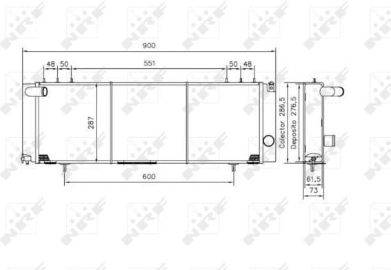 Radiator, engine cooling 50231