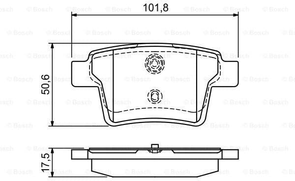 Brake Pad Set, disc brake 0986494076 - image 7