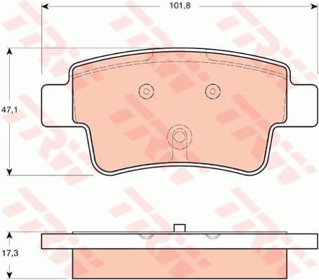 Brake Pad Set, disc brake GDB1714
