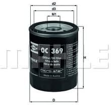 Filter oil OC369 - image 2