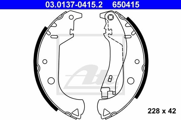 Brake Shoe Set 03.0137-0415.2