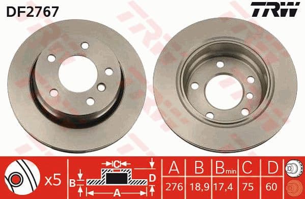 Brake Disc DF2767