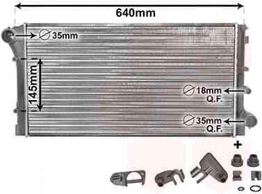 Radiator, engine cooling *** IR PLUS *** 17002295
