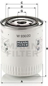 Oil Filter W930/20