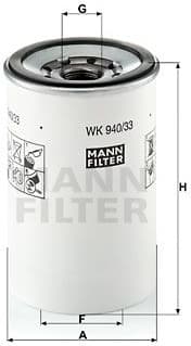 Fuel Filter WK940/33X