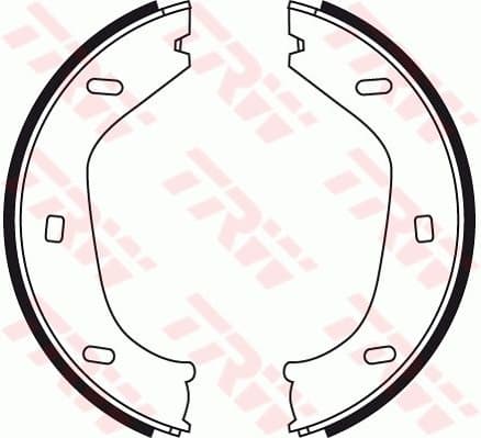 Brake Shoe Set, parking brake GS8219