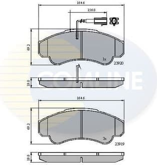 Brake pads front CBP11041