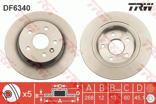 Brake Disc DF6340