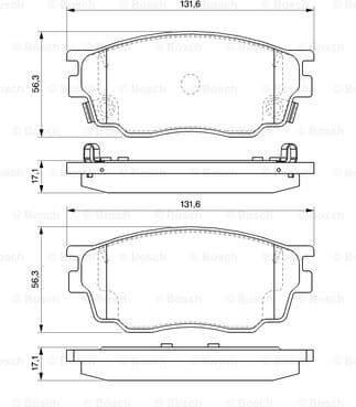 Brake Pad Set, disc brake 0986494078