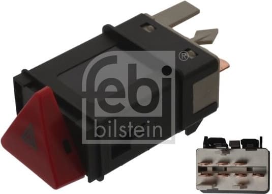 Hazard Warning Light Switch febi Plus 44393