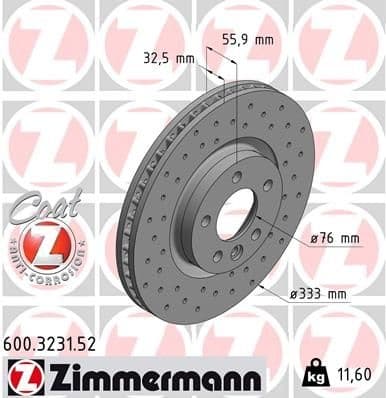 Brake Disc SPORT BRAKE DISC Z 600.3231.52