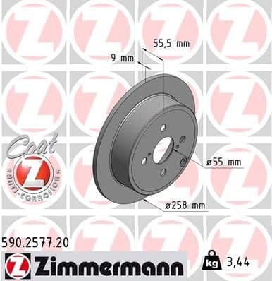 Brake Disc COAT Z 590.2577.20
