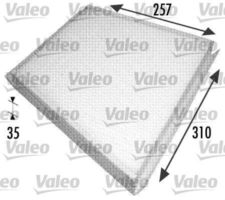 Filter, cabin air VALEO ESSENTIAL 698702