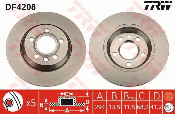 Brake Disc DF4208 - image 4