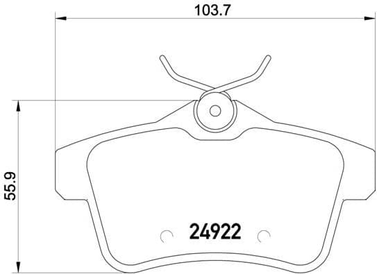 Brake Pad Set, disc brake PRIME LINE P61114