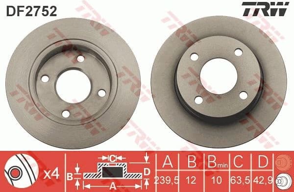Brake Disc DF2752