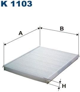 Filter, cabin air K1103