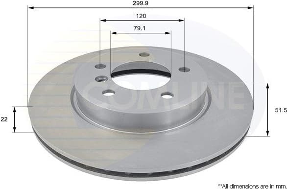 Brake disc, 1pcs FRONT ADC1712V - image 2
