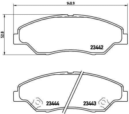 Brake Pad Set, disc brake PRIME LINE P30015