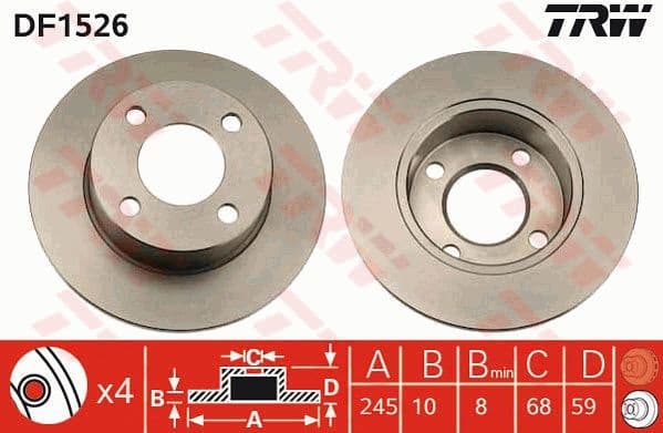 Brake Disc DF1526