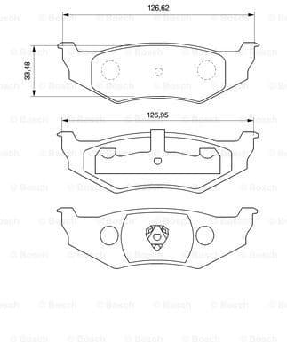 Brake Pad Set, disc brake 0986424585 - image 7