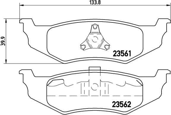 Brake Pad Set, disc brake PRIME LINE P11010