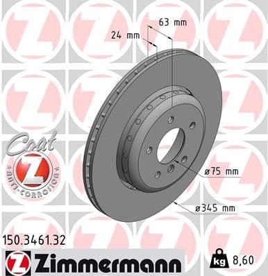 Brake Disc FORMULA F 150.3461.32