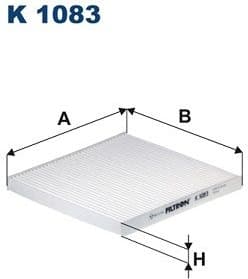 Filter, cabin air K1083
