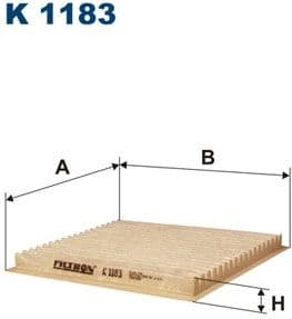 Filter, cabin air K1183