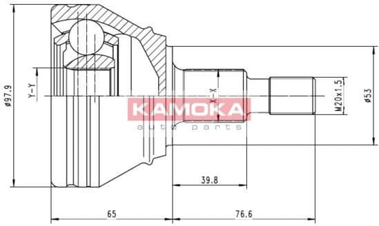 CV joint outer 6681