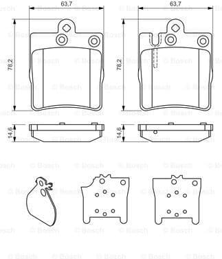 Brake Pad Set, disc brake 0986494022 - image 7