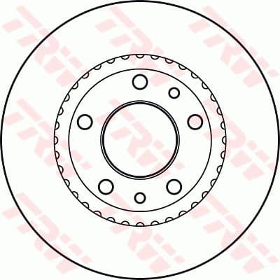 Brake Disc TRW SINGLE DF4836S - image 2