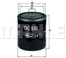 Filter oil OC535 - image 2