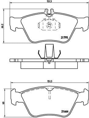 Brake Pad Set, disc brake PRIME LINE P50023