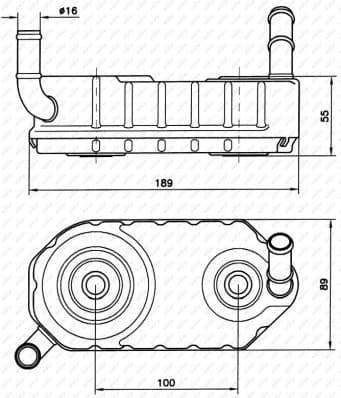 Oil Cooler, automatic transmission 31004A