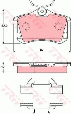 Brake Pad Set, disc brake GDB1416