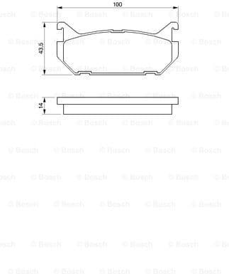 Brake Pad Set, disc brake 0986424266