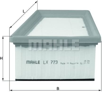 Filter air LX773 - image 2