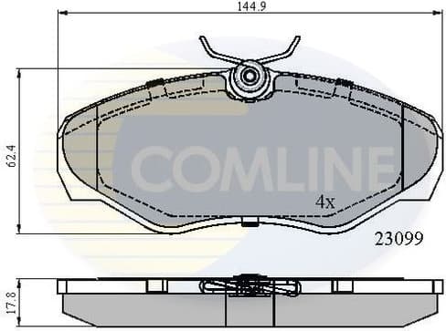 Brake pads front CBP01127