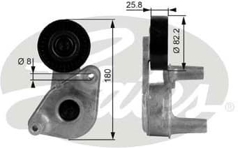 Belt Tensioner, V-ribbed belt DriveAlign™ T38149