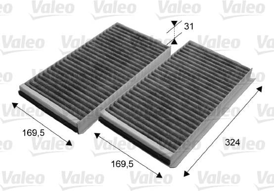 Filter, cabin air VALEO PROTECT 698864