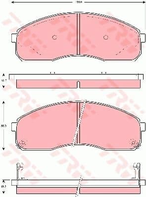 Brake Pad Set, disc brake GDB3261