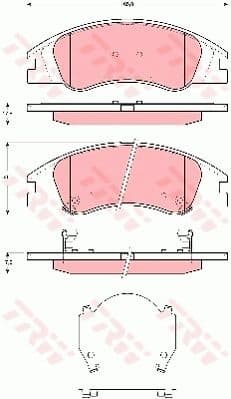 Brake Pad Set, disc brake COTEC GDB3367